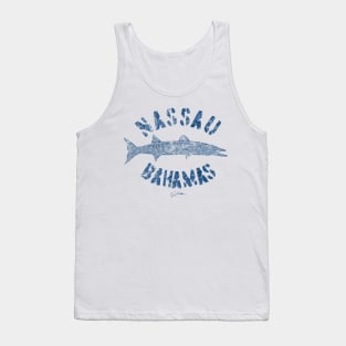 Nassau, Bahamas, Great Barracuda (Distressed) Tank Top